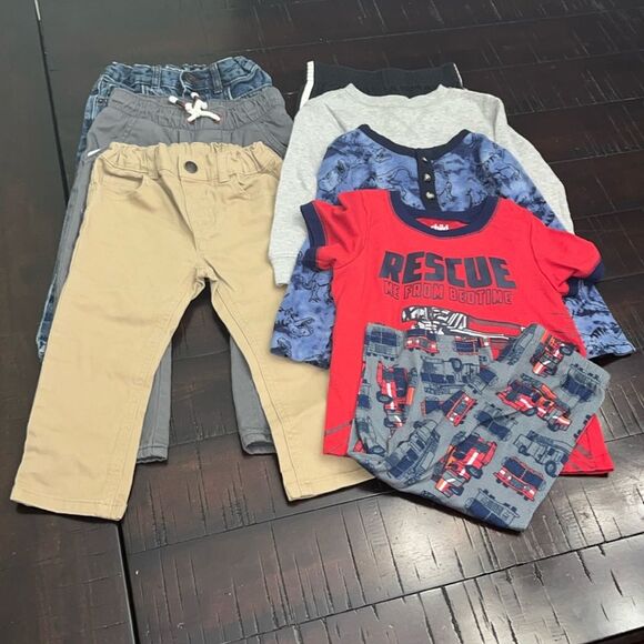 Toddler boy clothes bundle Jeans Pants Khakis tops 2T, 3T - Picture 1 of 15